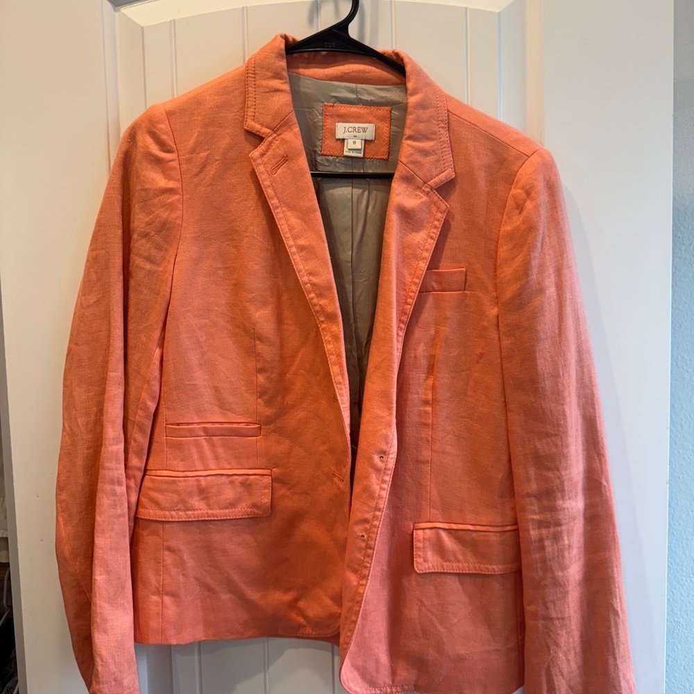 J. Crew Women's Coral Blazer